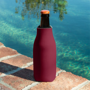 Burgundy Solid Colour Bottle Cooler