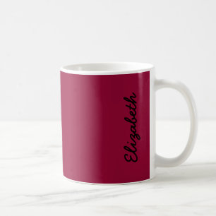 Burgundy Solid Colour Coffee Mug