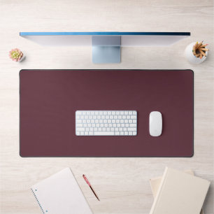 Burgundy Solid Colour Desk Mat