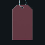 Burgundy Solid Colour Gift Tags<br><div class="desc">Burgundy Solid Colour. Modern Colour.</div>