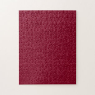Burgundy Solid Colour Jigsaw Puzzle