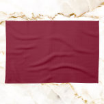 Burgundy Solid Colour Kitchen Towel<br><div class="desc">Burgundy Solid Colour. This rich,  deep red evokes sophistication and timeless elegance. Perfect for those who appreciate classic luxury. Its dark,  warm undertones create a sense of mystery and allure,  making it ideal for special occasions.</div>