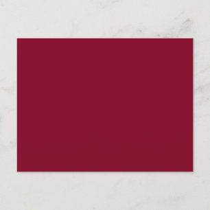 Burgundy Solid Colour Postcard