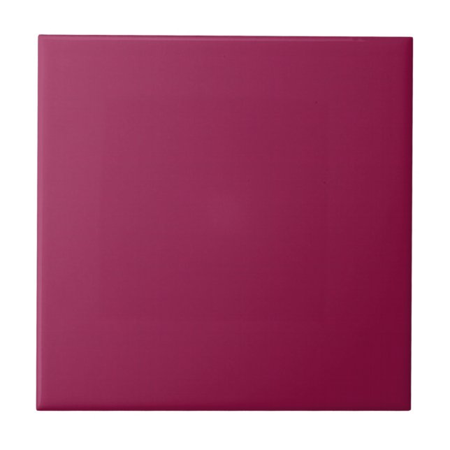 Burgundy Solid Light Scratch Ceramic Tile (Front)