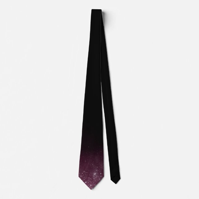 Burgundy Sparkles Tie (Front)