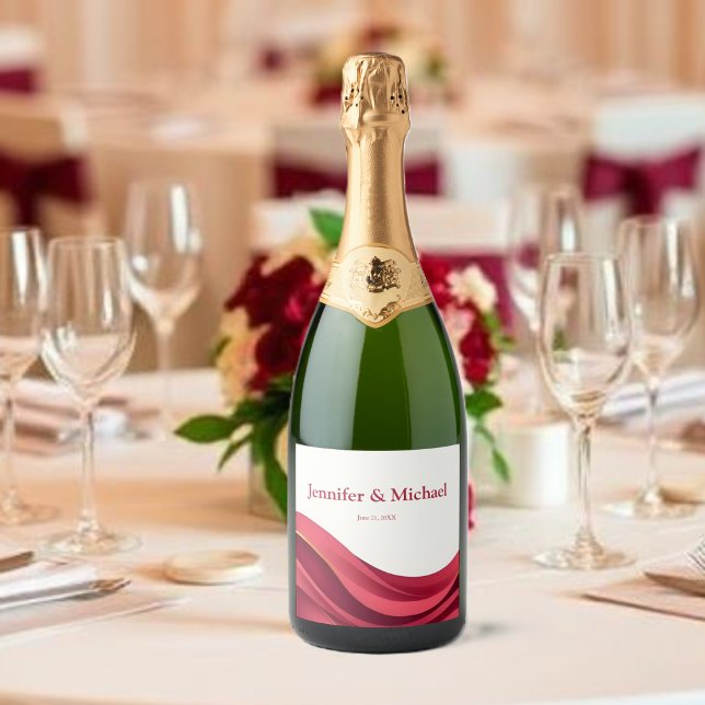 Burgundy Sparkling Wine Label (Burgundy Sparkling Wine Label)