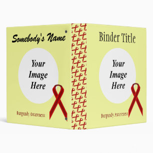 Burgundy Standard Ribbon Template by K Yoncich Binder