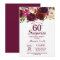 Burgundy Surprise Floral 60th Birthday Party