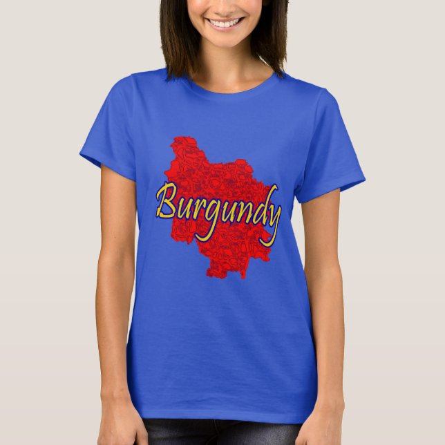 Burgundy  T-Shirt (Front)