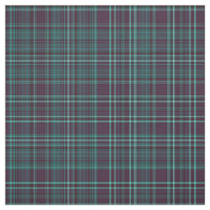 Burgundy & Teal Plaid Fabric