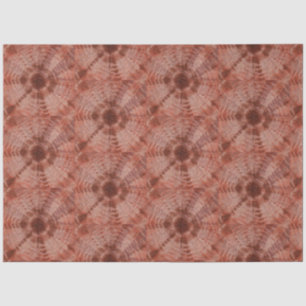 Burgundy Tie Dye Traditional Pattern Style Tissue Paper