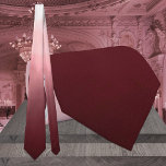 Burgundy To Pink Ombre Wedding Tie<br><div class="desc">A burgundy to pink ombre monochromatic wedding neck tie.</div>