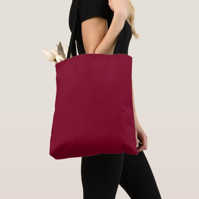 Burgundy Tote Bag (Close Up)