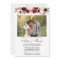 Burgundy Watercolor Floral Photo Wedding