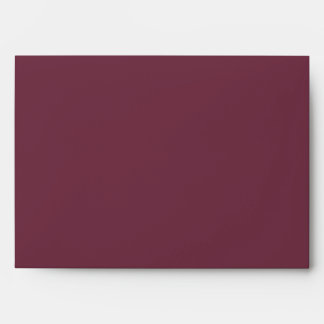 Burgundy Watercolor | Floral Wedding Envelope