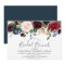 Burgundy Watercolor Flowers Fall Bridal Shower