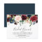 Burgundy Watercolor Flowers Fall Bridal Shower