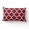 Burgundy White Moroccan Quatrefoil Pattern #5