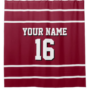 Burgundy White Stripes Sports Jersey