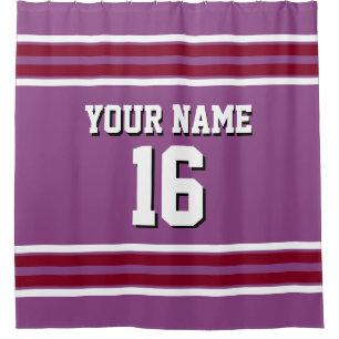 Burgundy White Stripes Sports Jersey