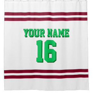 Burgundy White Stripes Sports Jersey