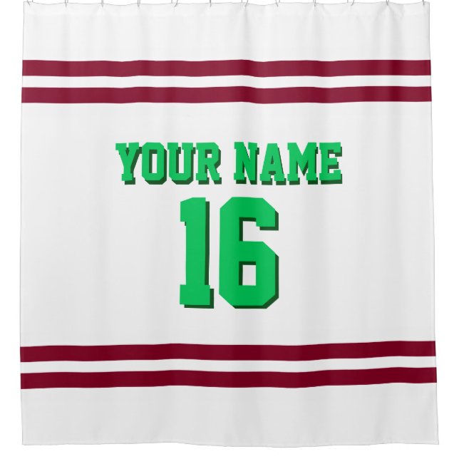 Burgundy White Stripes Sports Jersey (Front)