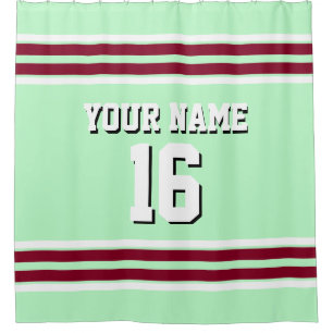Burgundy White Stripes Sports Jersey