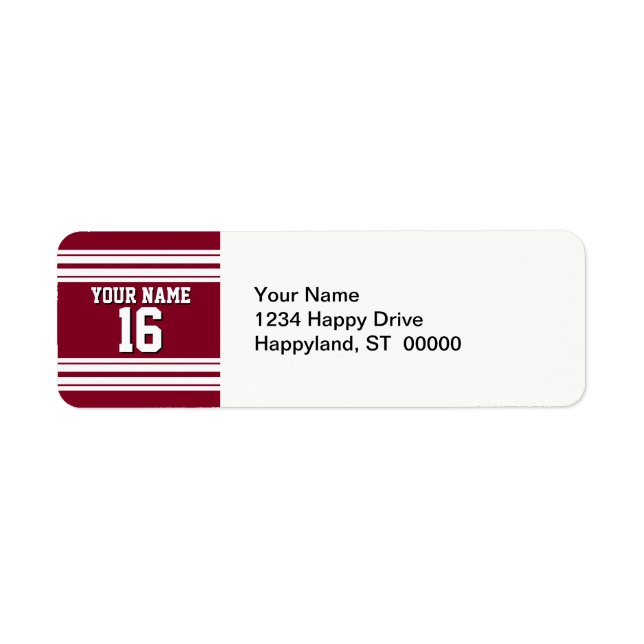 Burgundy White Team Jersey Custom (Devant)