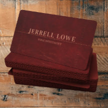 Burgundy Wine Colour Vintage Leather Professional