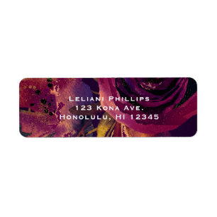 Burgundy Wine Floral Rose Purple Elegant Modern