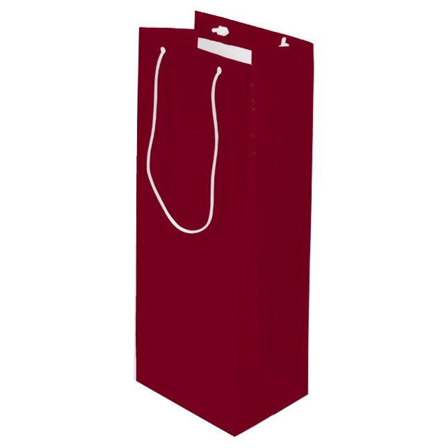 Burgundy Wine Gift Bag (Front Angled)