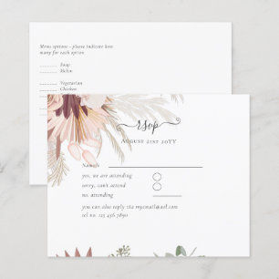 Burgundy Wine Pampas Grass Tropical Wedding