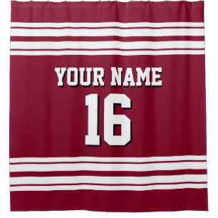 Burgundy with White Stripes Sports Jersey