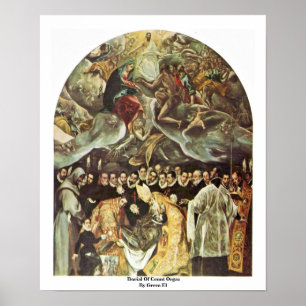 Burial Of Count Orgaz By Greco El Poster