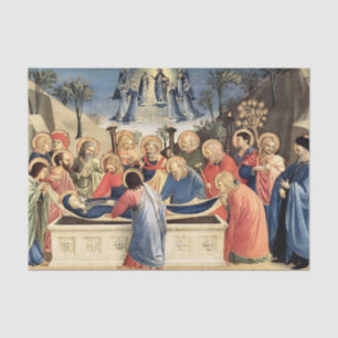 Burial of the Virgin by Fra Angelico Tissue Paper
