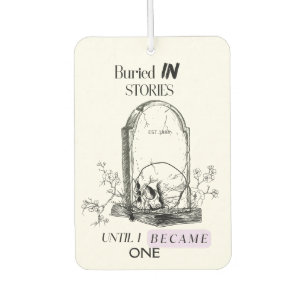 Buried In Stories Dark Academia Art Air Freshener