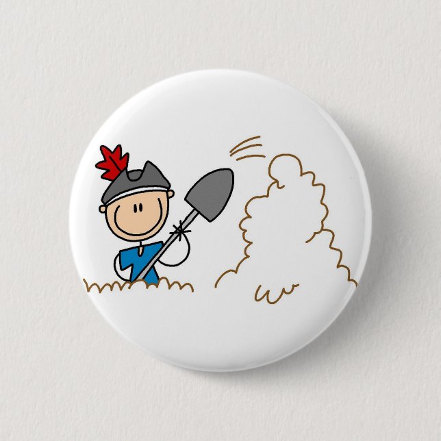 Buried Treasure Pirate Button (Front)