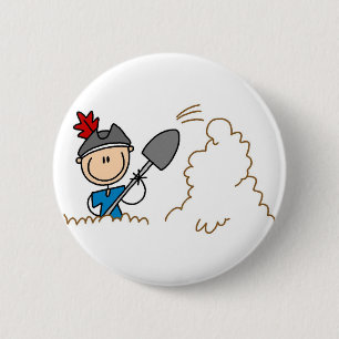 Buried Treasure Pirate Button