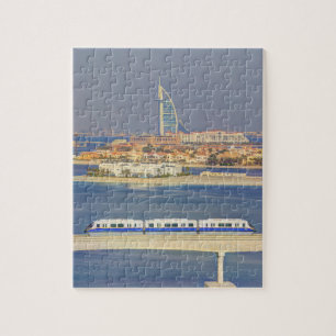 Burj Al Arab and Palm Jumeirah Monorail Jigsaw Puzzle