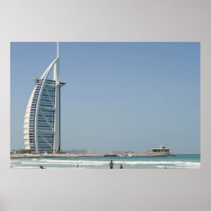 Burj Al Arab From Sunset Beach, Dubai Poster