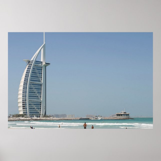 Burj Al Arab From Sunset Beach, Dubai Poster (Front)