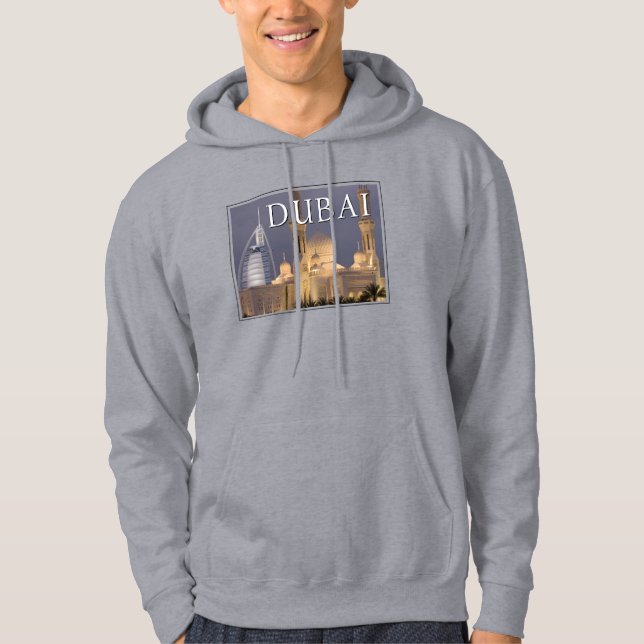 Burj al Arab | Mosque in Evening Dubai Hoodie (Front)