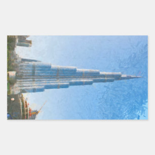 Burj Khalifa, Dubai painting Sticker