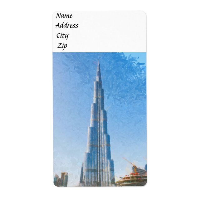 Burj Khalifa, peinture de Dubaï (Devant)