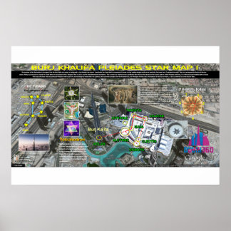 Burj Khalifa Pleiades Pattern 1 Poster
