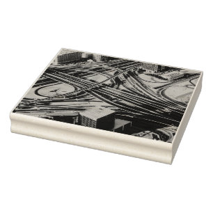 Burj Khalifa road view,Dubai Rubber Stamp