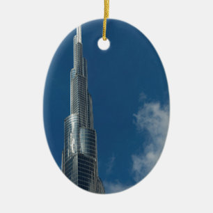 Burj Khalifa skyscraper Ceramic Ornament