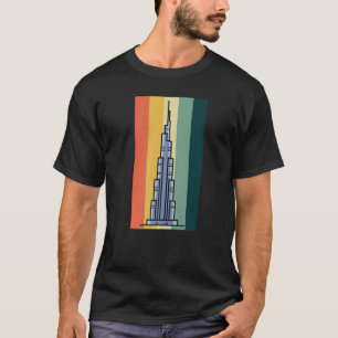 Burj Khalifa Skyscraper Dubai United Arab Emirates T-Shirt