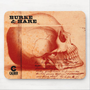 Burke and Hare skull mouse pad