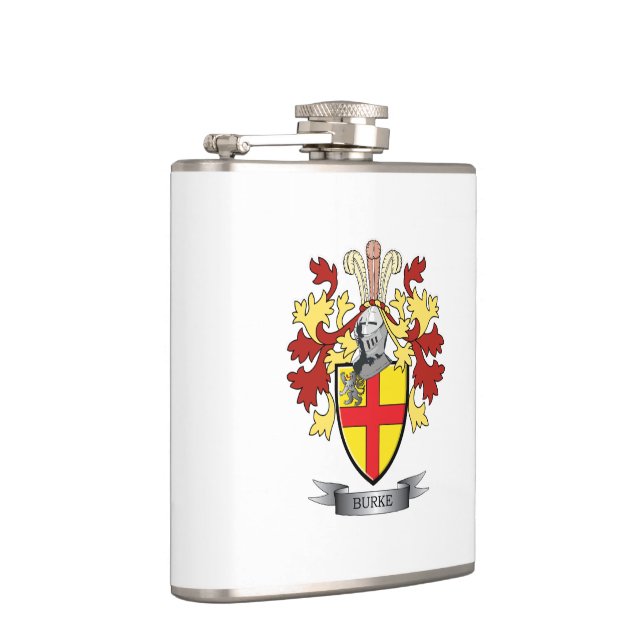 Burke Coat of Arms Hip Flask (Right)